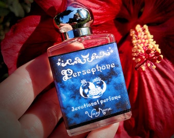 Persephone Perfume Oil | Pomegranate | Apple | Rose | Labdanum | Vanilla | Floral Maiden | Queen of Death