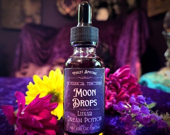 Moon Drops Tincture, a Botanical Dream Potion