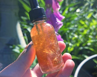 Mimosa Flower Tincture- Faeries&#39; Embrace– Shimming Potion for Fae-Inspired Magic, Joy and Sparkling Beverages
