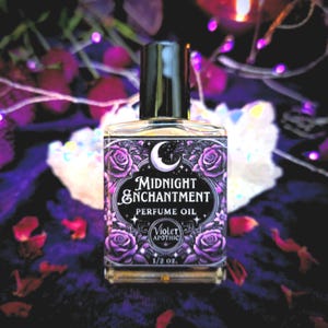 Midnight Enchantment Perfume Oil- Bergamot, Mystical Oud, Jasmine, Narcotic White Floral, Velvet Woods
