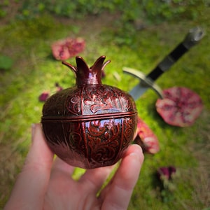 Persephone Rose-Rooibos Tea | Pomegranate Trinket Box | Shadow Work Ritual Brew