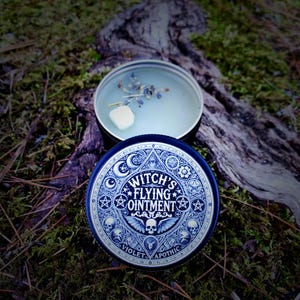 Modern Flying Ointment – Herbal Salve for Dreamwork, Trance & Spiritual Flight | Mugwort, Lavender, Moonstone | Dream Weaving Ritual Balm