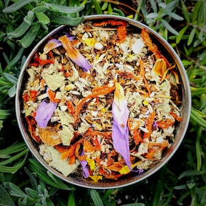 Dreamweaver Brew – Lucid Dream Tea with Mugwort, Blue Lotus, and Tulsi | Sleep Ritual Tea for Dream Recall