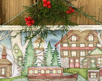 Cozy Cabins Advent Calendar by Laura Poulette