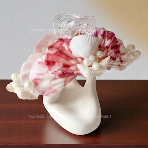 Pinces à cheveux en forme de coquillage, noyau de sirène, grande pince, accessoires pour cheveux pour mariage sur la plage, pinces à cheveux en coquillage et coquillage de sirène