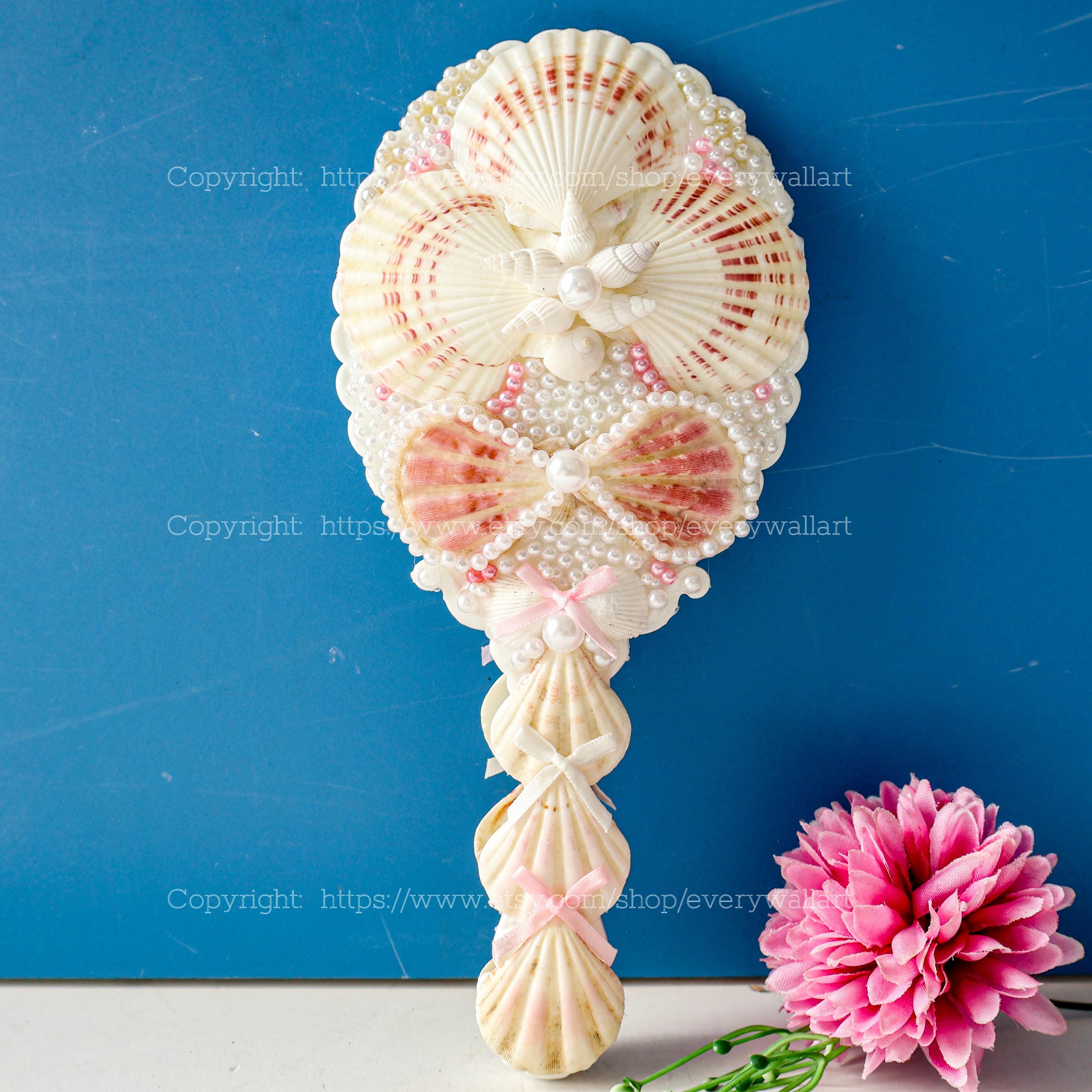 Seashell Mirror 12 Styles Hand Mirror Ocean Vortex Natural