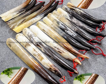 Engraved Name Natural Horn Shoehorn Personalized Shoe Horn Long Handle Ox Horn Custom Shoehorn for Unisex Father's Day A Great Gifts A7