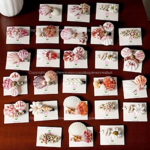 Variété de modèles Barrette coquillage Accessoires cheveux pour mariage sur la plage Barrette sirène coquillage coquillage Barrette cheveux plage mignonne