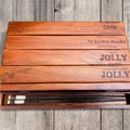 Personalized Rosewood/Bamboo BOX Chopsticks Mother's Day Father's Day Engraved Name Box Chopstick, Only Box A Great Gift (NO CHOPSTICK)