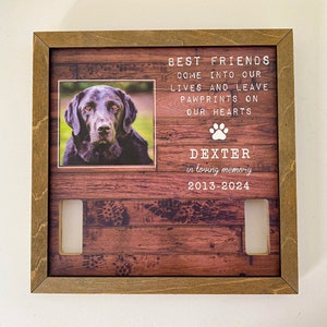 Memorial Pet Loss Frame Dog Cat, Puppy Pet Memorial Wood Frame With ...