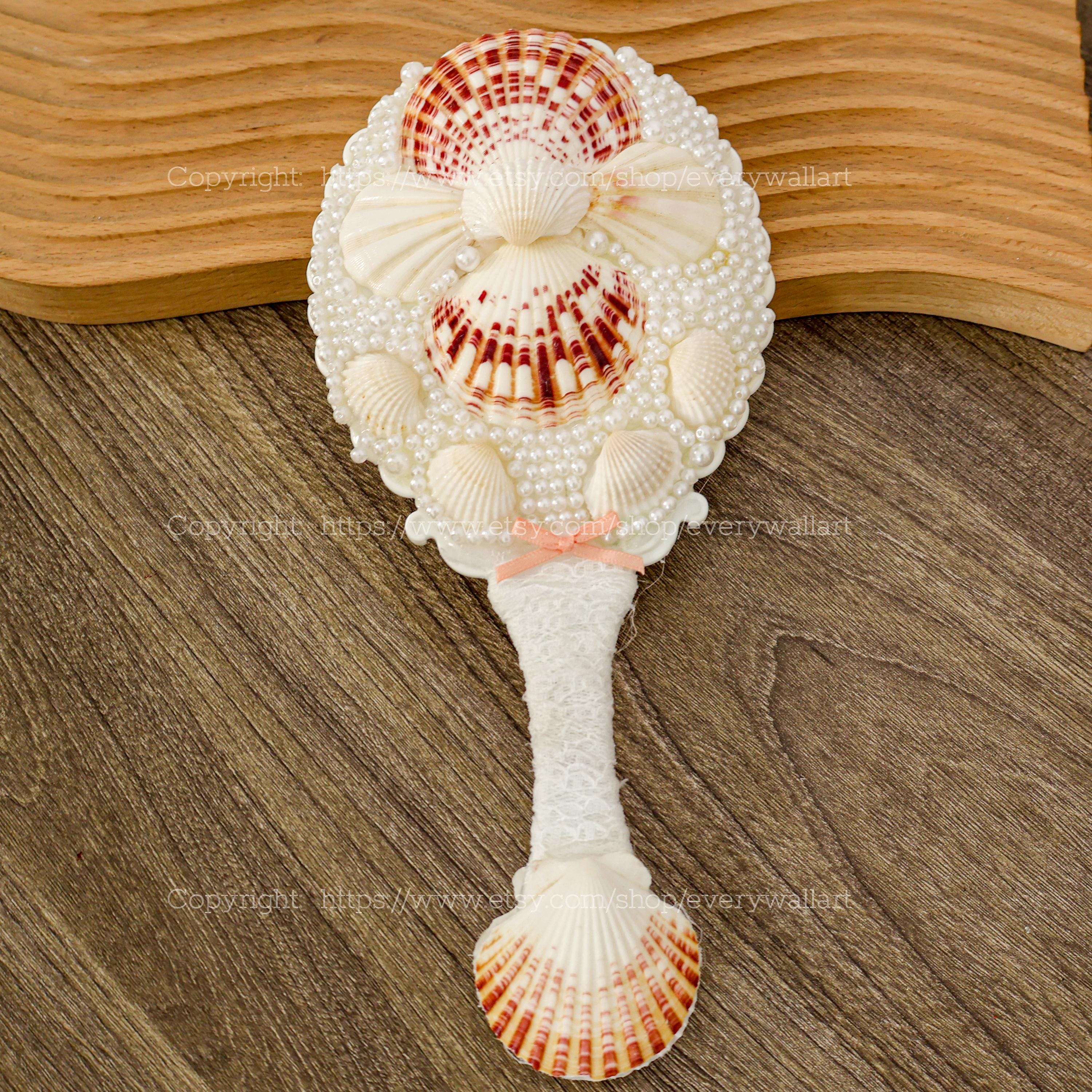Seashell Mirror 12 Styles Hand Mirror Ocean Vortex Natural