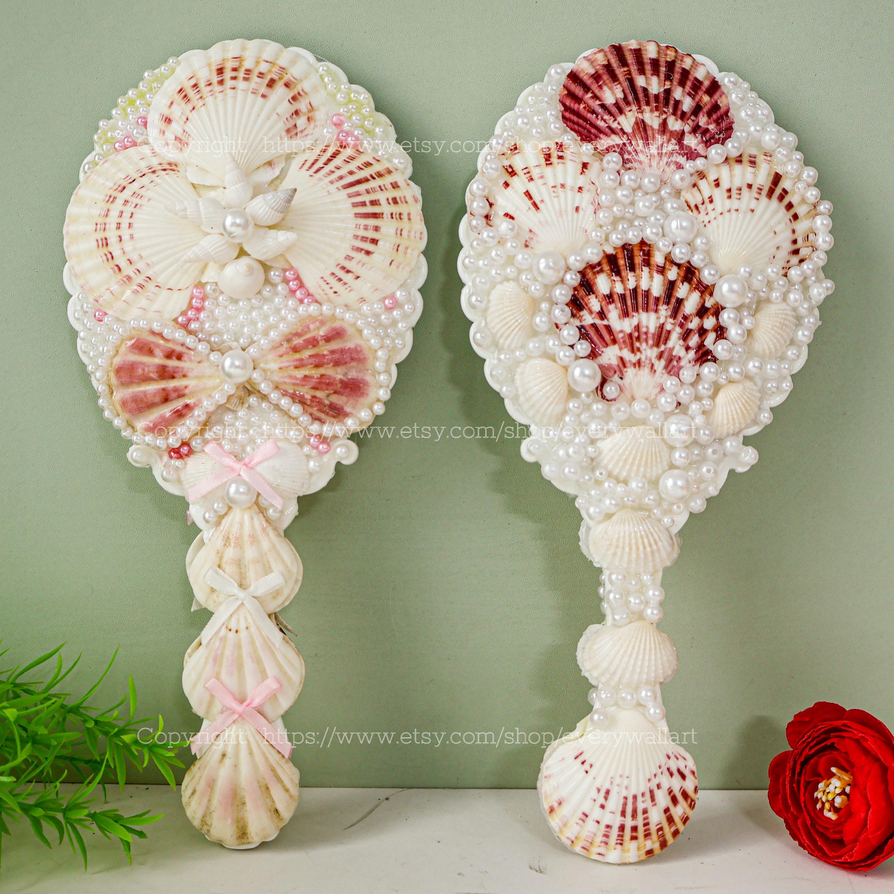 Seashell Mirror 12 Styles Hand Mirror Ocean Vortex Natural
