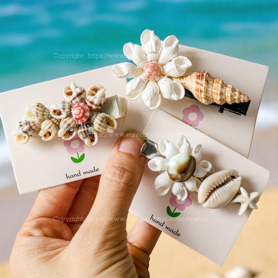 Mermaid Seashell Hair Pin Seashell Hair Clip Mermaid-core  display picture 1