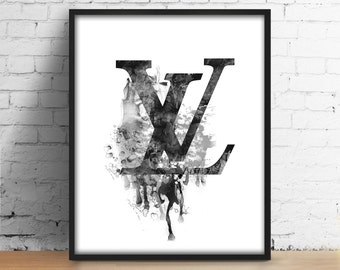 louis vuitton logo etsy