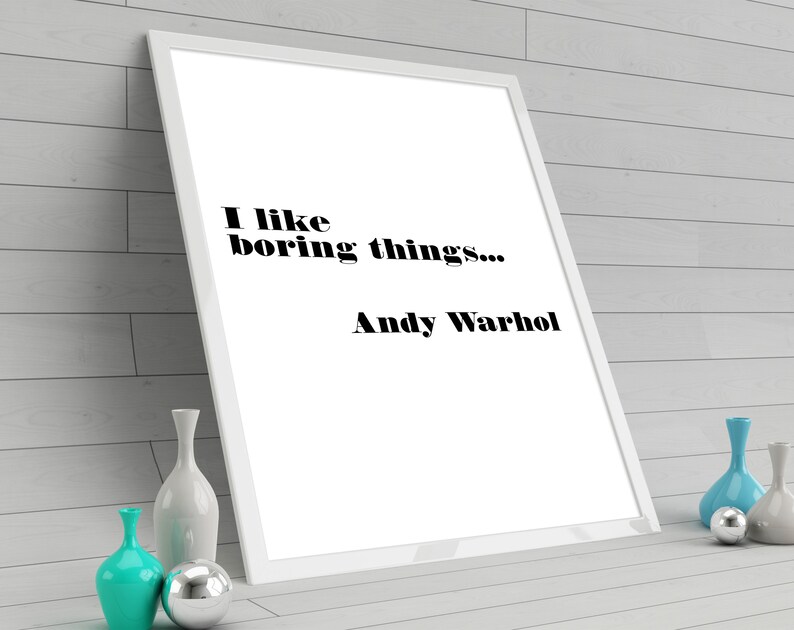 Download I Like Boring Things Poster Quotes Wall Art Motivational ...