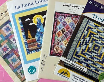 Patterns: Easy Quilt Patterns - Choose Your Favorite - Multi-Sized Project Quilts