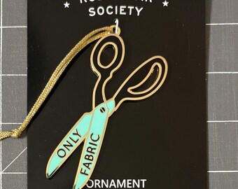 Fabric Only Scissors Ornament - Discontinued