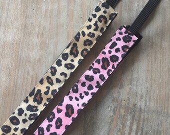Cheetah print headband, Non slip headband, No slip headband, Fitness headband