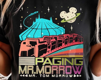 Camiseta Space Mountain Vintage Ride / Vacaciones en monorraíl en parque temático