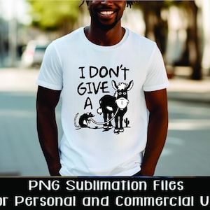 não dê a mínima para o presente engraçado do Rats Ass, design adulto engraçado PNG camiseta png Humor adulto png, download instantâneo para sublimação