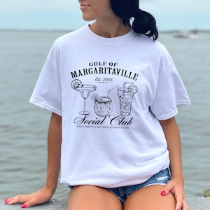 Gulf of Margaritaville Jimmy Buffet Tee, MAGWAA Wasted Away T-shirt, Jimmy Buffett Gift for Her, Mexico Tee, Gift for Mom, Gift for Wife,