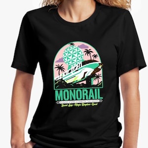 Monorail Vintage look Parque temático Passeio estilo png, férias em família parque temático png, presente para Big D Fan, presente para família parque temático, Passeio de monotrilho