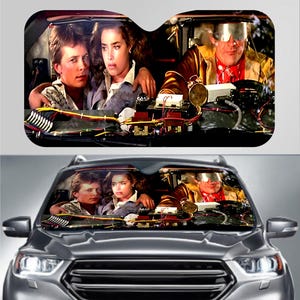 Car Sun Shades, Back to the Future Sun Shade, Fun Movie Car Window Shades, UV Protection for Kids, Fun Car Accessory, Unique Gift Idea