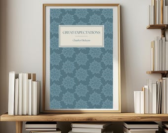 Custom Book Cover Art - Digital Poster – Printable Literary Wall Art Download
