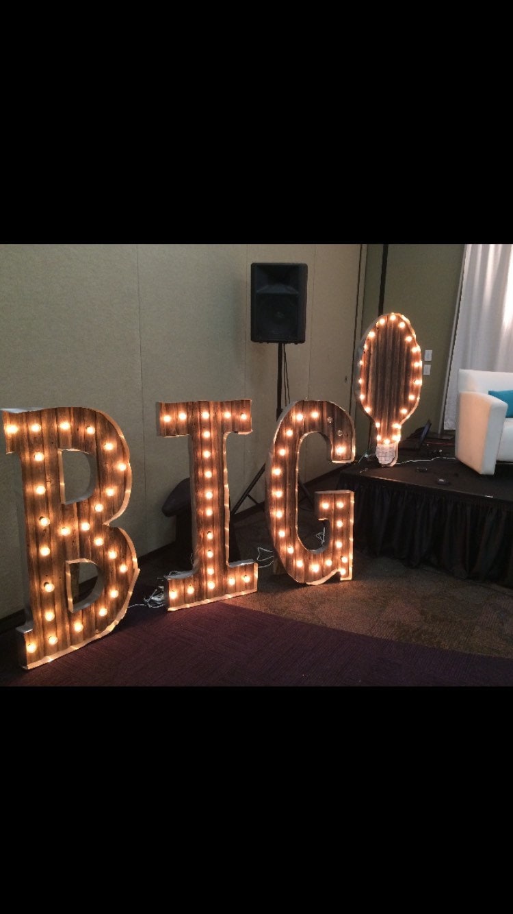 Handcrafted Lightup Letter Signs Etsy