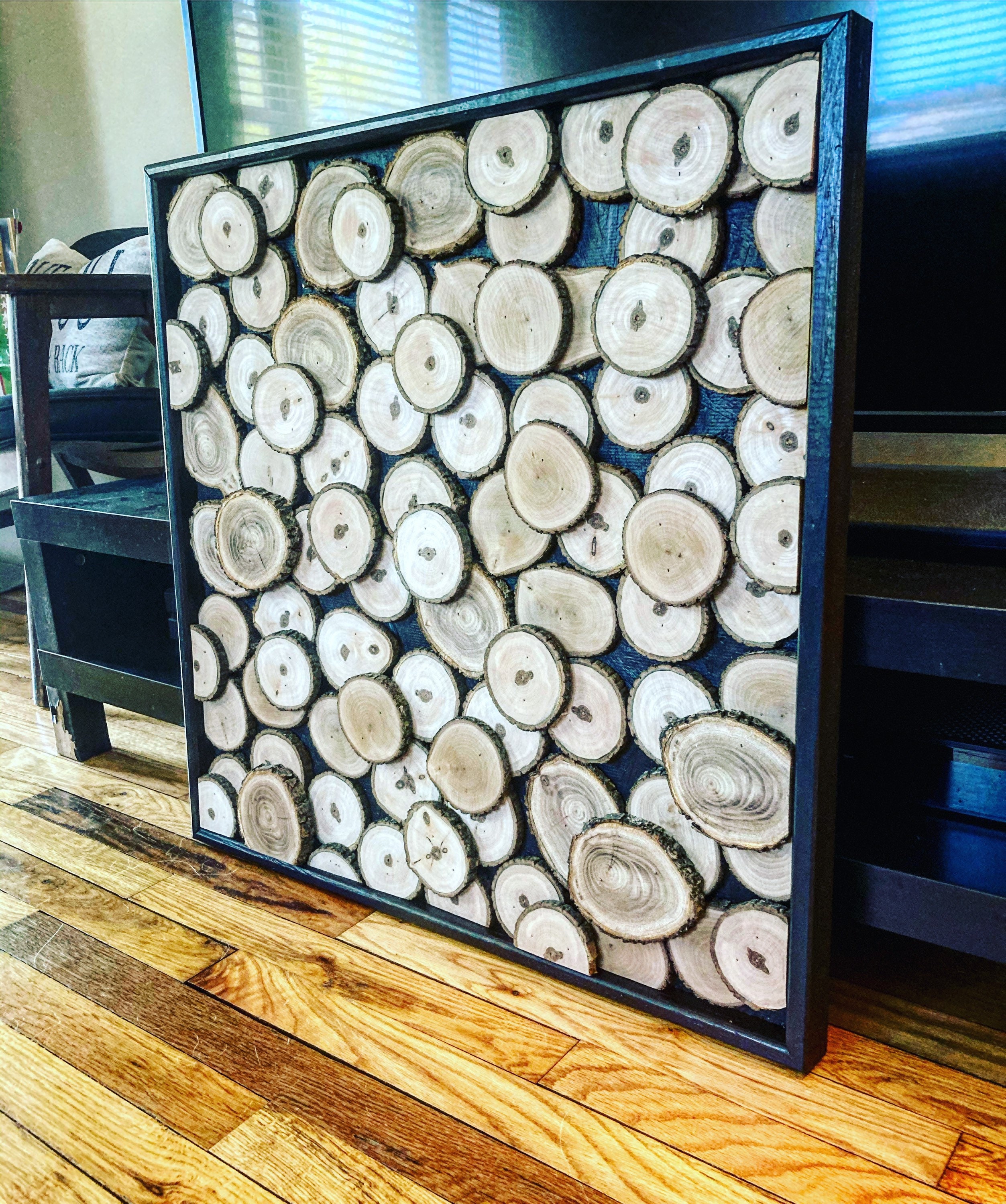 Wood Slices Wall Decor Etsy