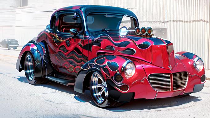Computer Generated Hot Rods AI Generated Hot Rod Art - Etsy