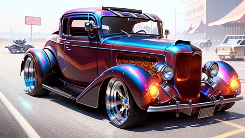 Computer Generated Hot Rods AI Generated Hot Rods - Etsy