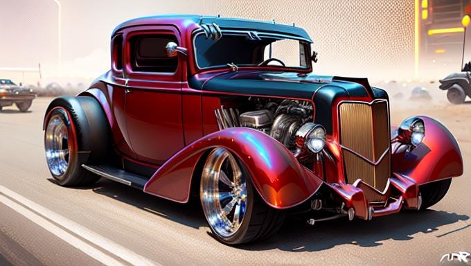 Computer Generated Hot Rods AI Generated Hot Rods - Etsy