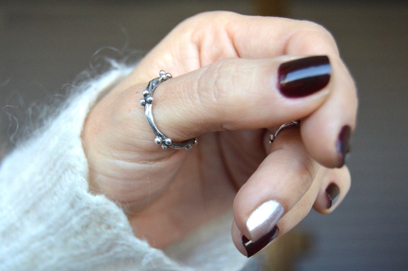 Bague de pouce argentée anneaux de pouce pour des femmes Etsy
