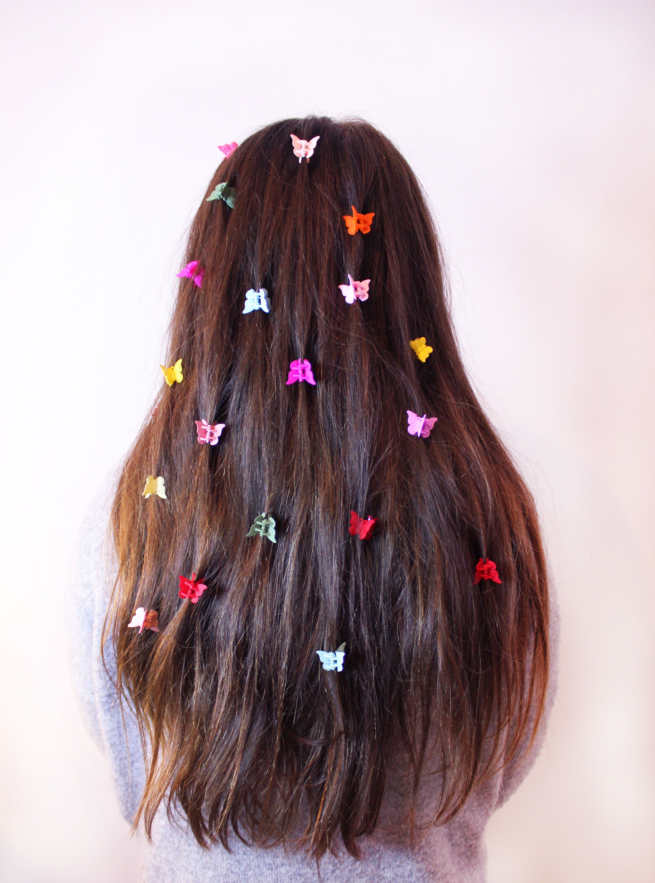 butterfly clips in hair