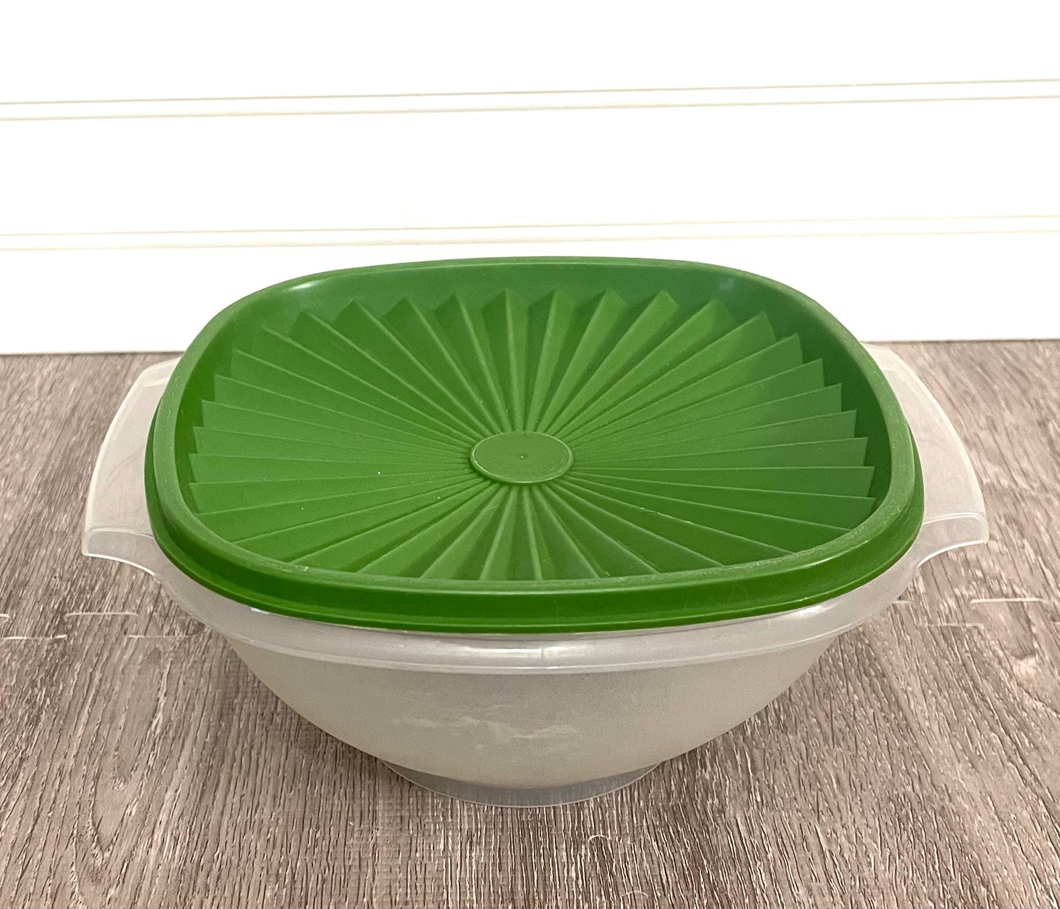 Vintage Tupperware Bowls / 12 inch Bowl / Green / Yellow / Clear Serving  Bowls / Tupperware / Replacements