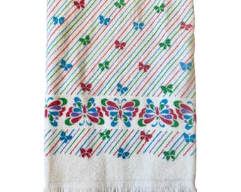 Toalla de baño vintage Cannon Butterfly