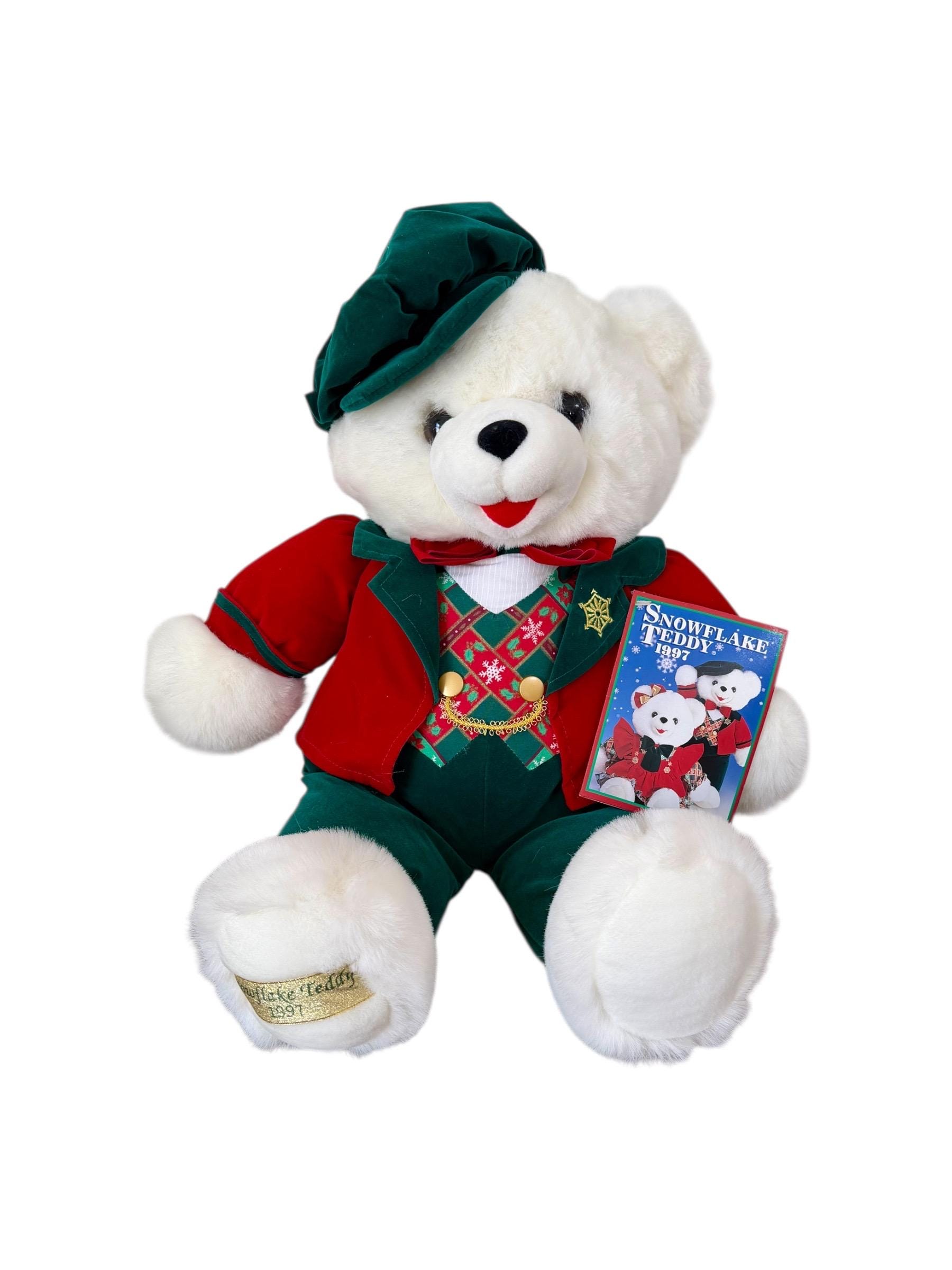 1997 Dan Dee Christmas Snowflake Teddy Bear - Etsy