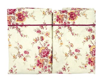Fundas de almohada vintage con estampado floral de Laura Ashley (26 x 32)