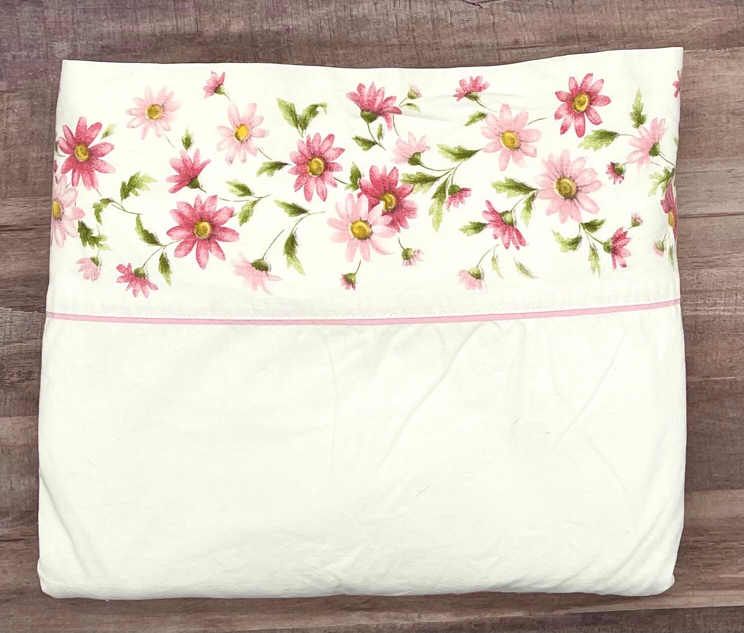 Vintage Full Flat Sheet / Double Flat Sheet / Full Floral Etsy