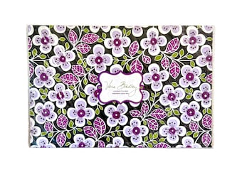 Vinilo protector para portátil Vera Bradley, funda floral para portátil, adhesivo protector de vinilo, diseño preppy para ordenador, adhesivo removible e impermeable.