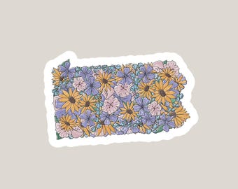 State Flowers Sticker