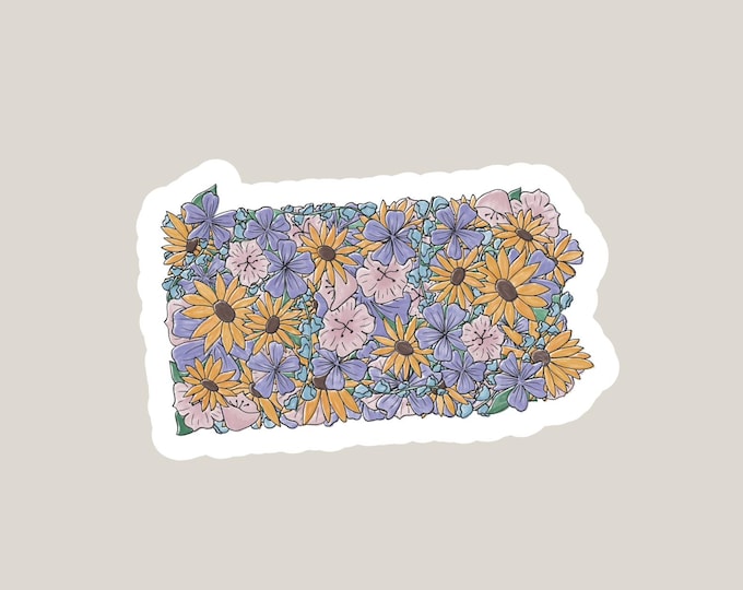 State Flowers Sticker