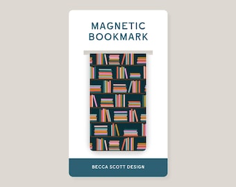 Bookshelf Print Magnetic Bookmark