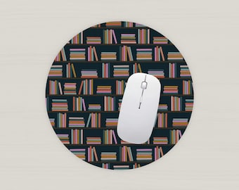 Cozy Bookshelf Mouse Pad