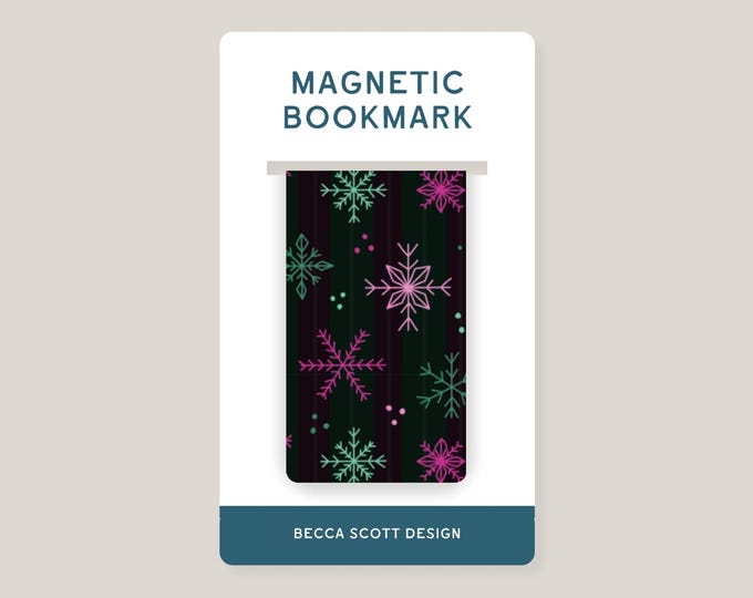 Wicked Snowflakes Magnetic Bookmark