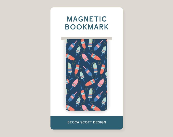 Oh Buoy! Lobster Buoy Magnetic Bookmark