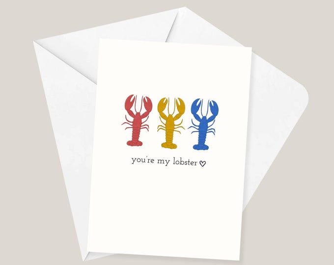You're My Lobster | Greeting Card