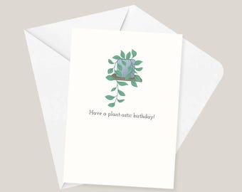 Have a plant-astic birthday | Birthday Card