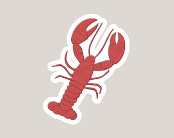 Glossy Lobster Sticker